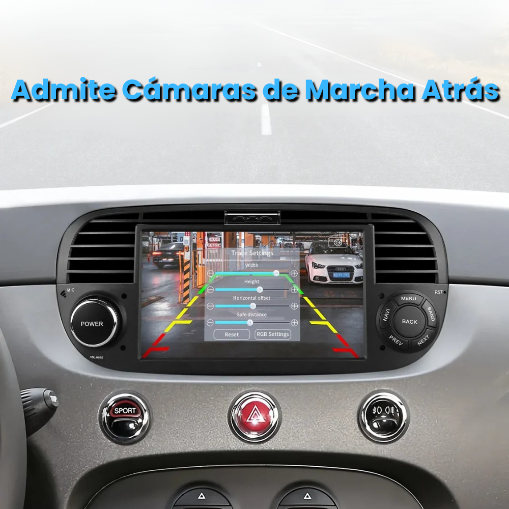 Android Auto Carplay Radio Fiat 500 Abarth 2007-2015