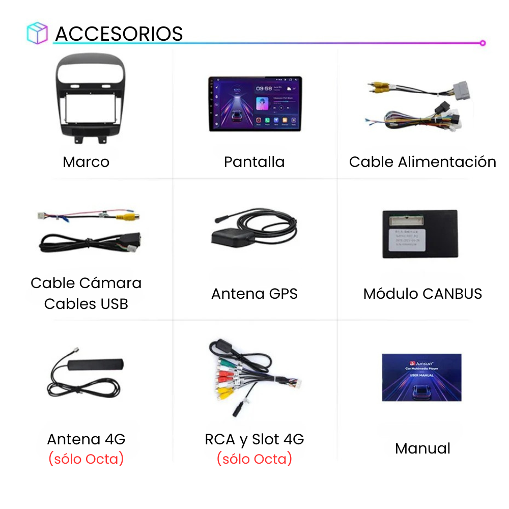 Android Auto Radio Carplay Fiat Freemont Dodge Journey 2011-2020