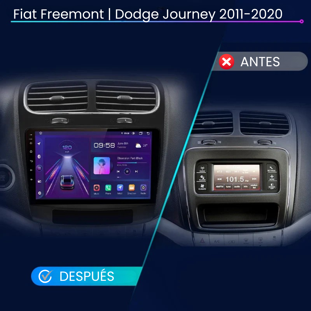 Android Auto Carplay Bildschirm Fiat Freemont Dodge Journey 2011-2020
