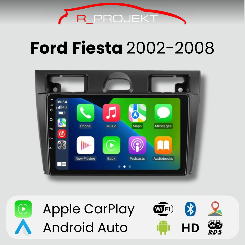 Android Auto Carplay-Radio Ford Fiesta 5 MK5 2002-2008