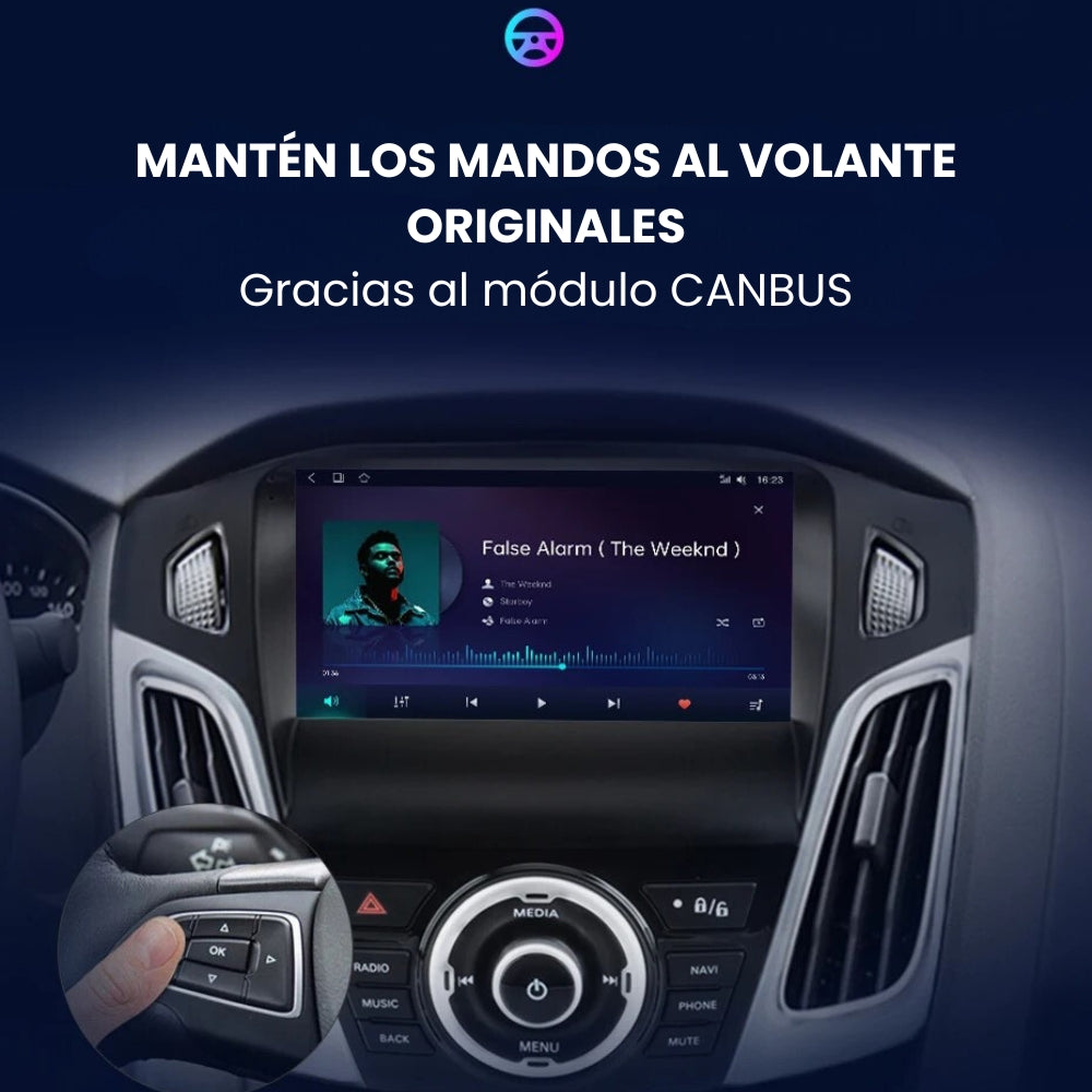 Pantalla Android Auto Carplay Ford Focus 3 MK3 2011-2019