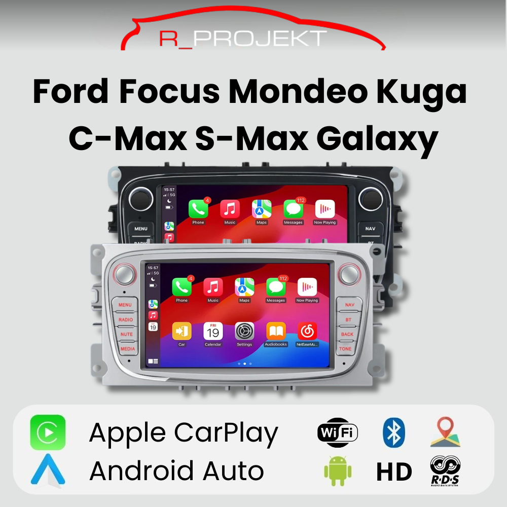 Android Auto Radio Carplay Ford Focus C-Max S-Max Mondeo Galaxy Kuga