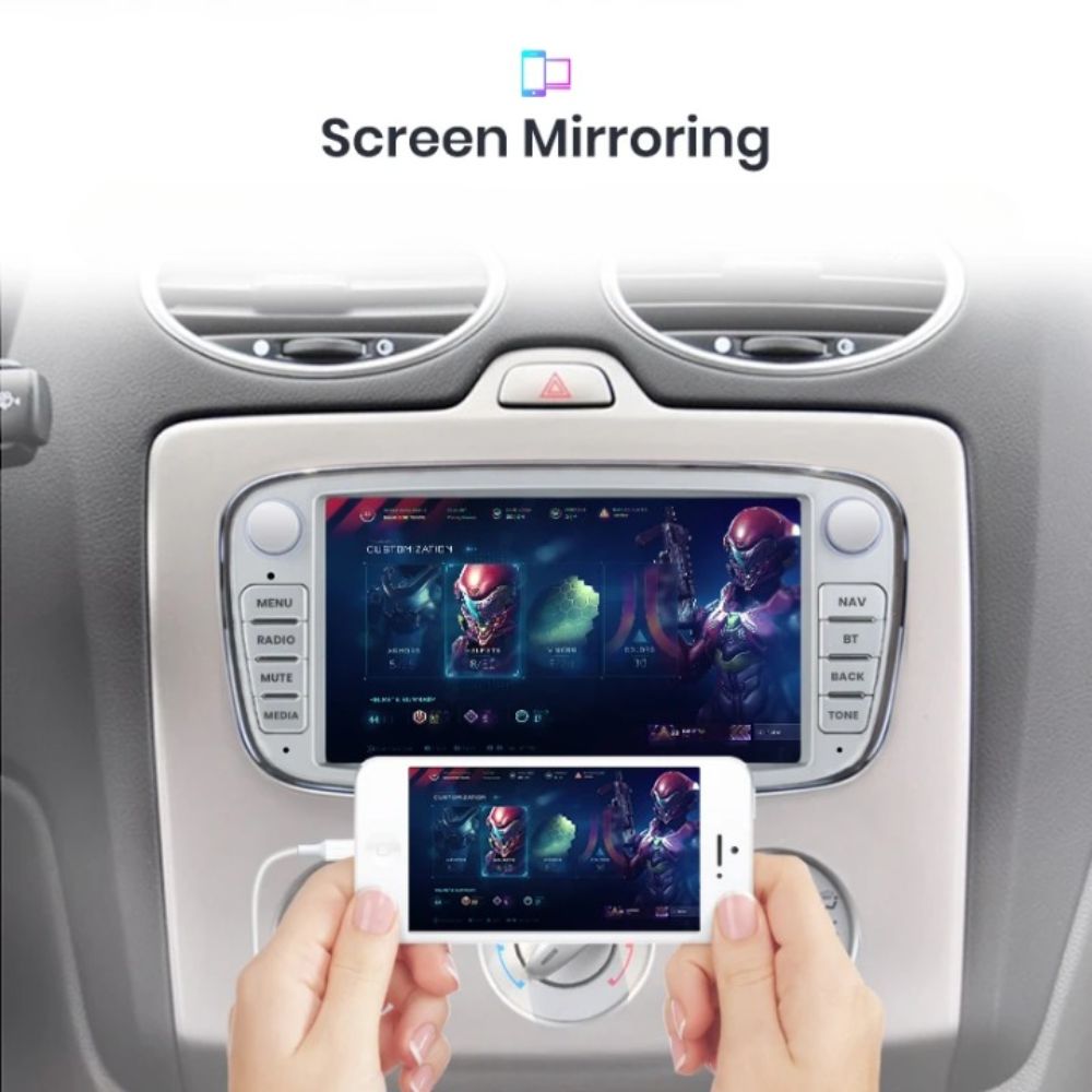 Radio Android Auto Carplay Ford Focus C-Max S-Max Mondeo Galaxy Kuga RProjekt