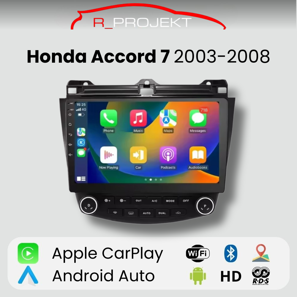 Radio Android Auto Carplay Honda Accord 7 2003-2008