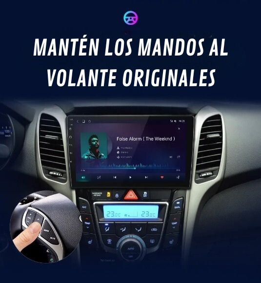 Pantalla Android Auto Carplay Hyundai i30 2011-2017