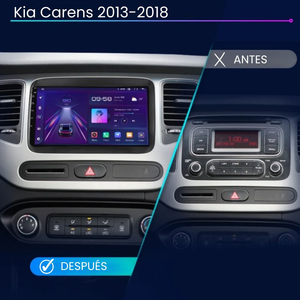 Android Autoradio Carplay Kia Carens 2013-2018