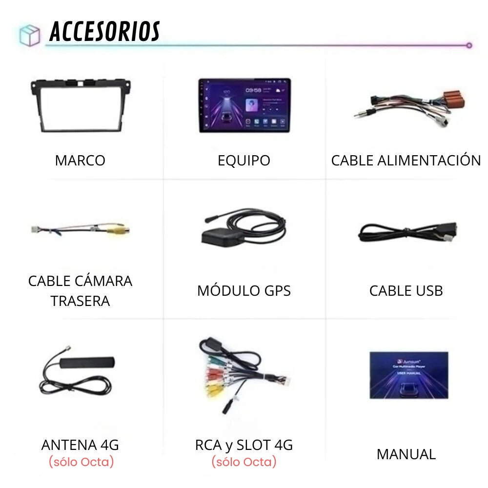 Android Auto Radio Carplay Mazda CX-7 CX7 2008 - 2015