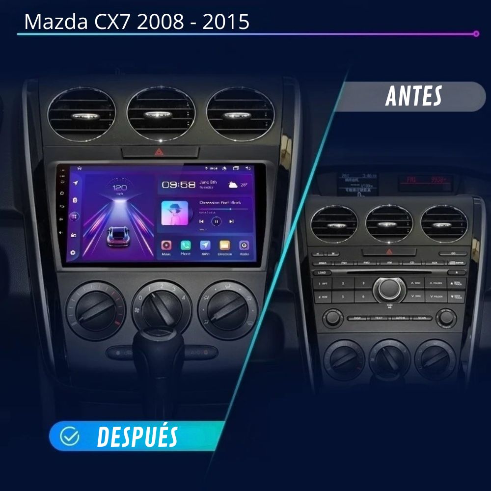 Radio Android Auto Carplay Mazda CX-7 CX7 2008 - 2015 RProjekt