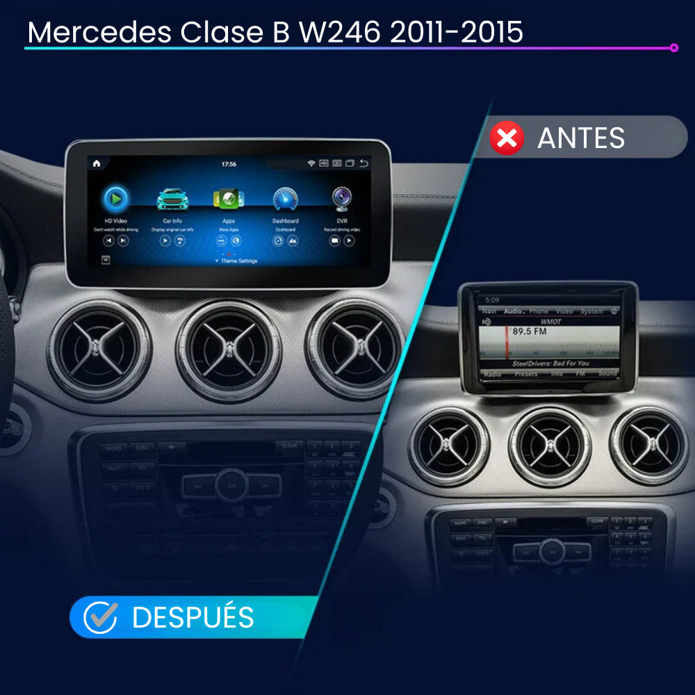 Android Auto Radio Carplay Mercedes B Class W246 2011-2015