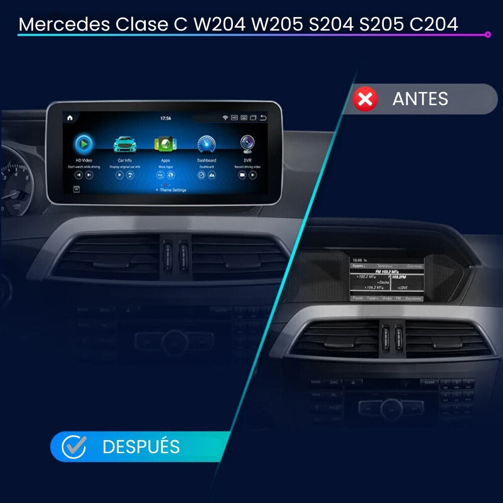 Android Auto Radio Carplay Mercedes C Class W204 W205 S204 S205 C204 C205 2007-2015