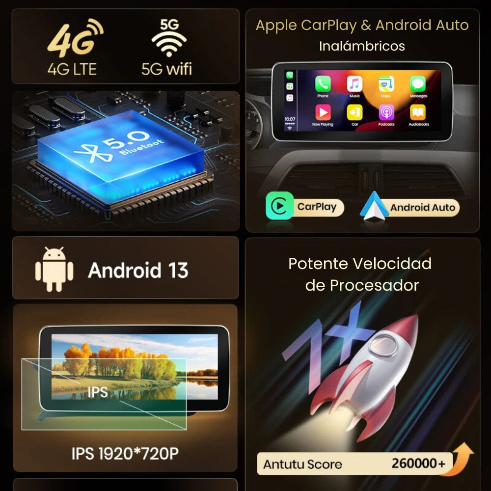 Android Auto Radio Carplay Mercedes C Class W204 W205 S204 S205 C204 C205 2007-2015