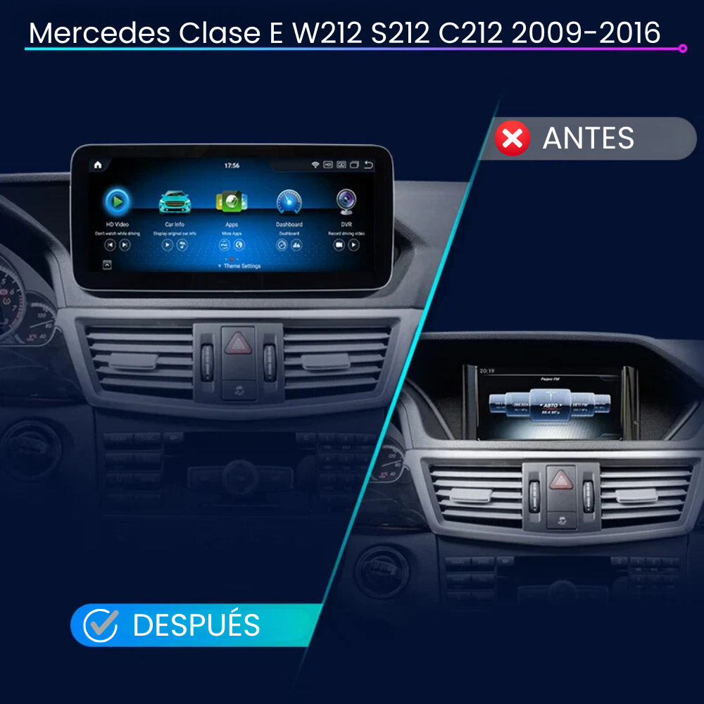 Android Auto Radio Carplay Mercedes E Class W212 S212 C212 2009-2016