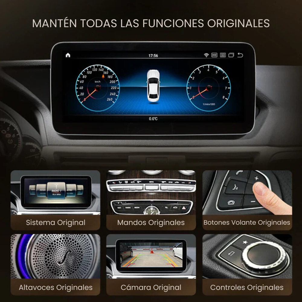 Android Auto Radio Carplay Mercedes E Class W212 S212 C212 2009-2016