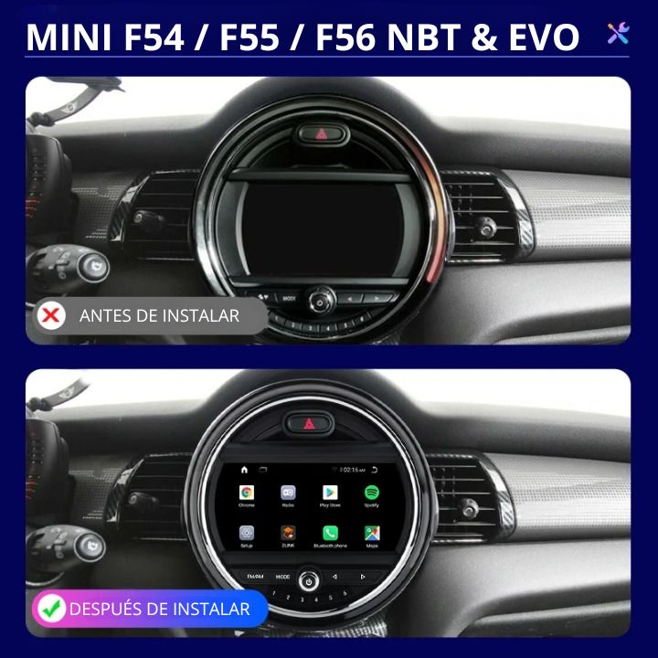 Radio Android Auto Carplay Mini Cooper R60 2011-2014 RProjekt