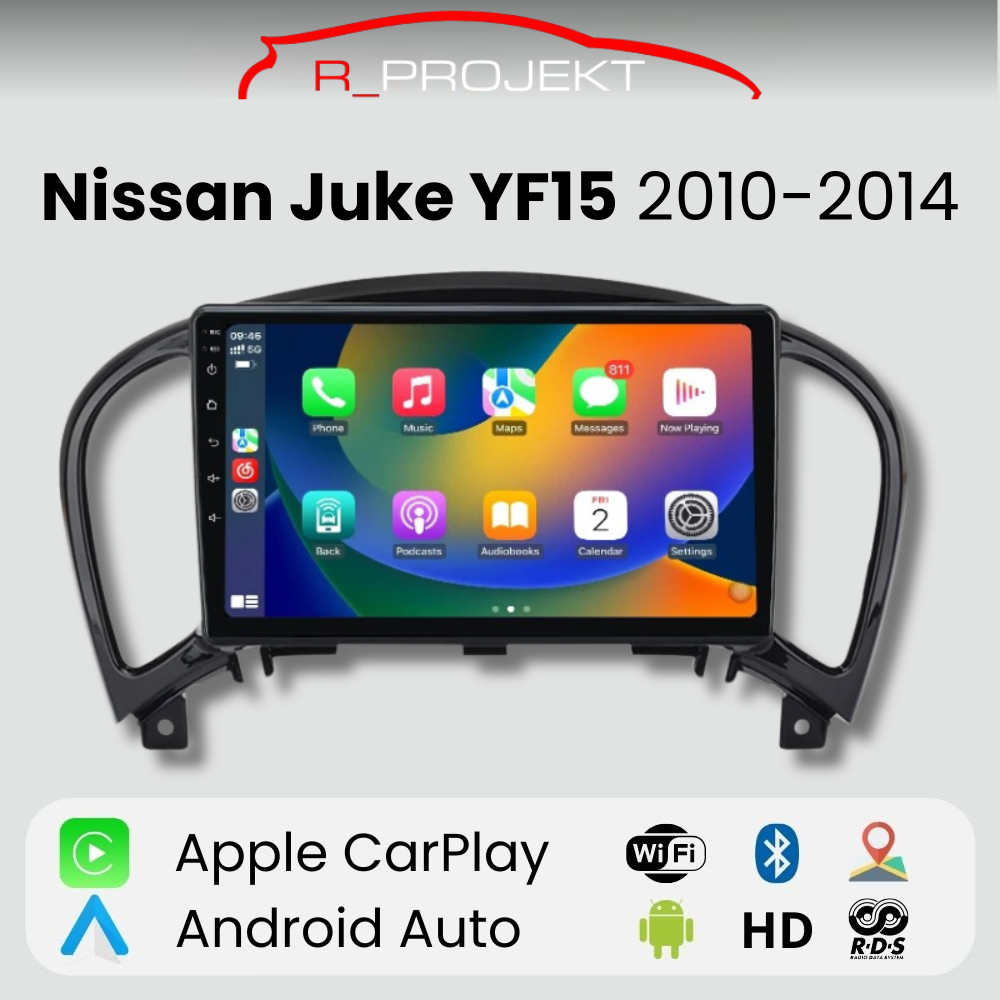 Android Auto Radio Carplay Nissan Juke YF15 2010-2014