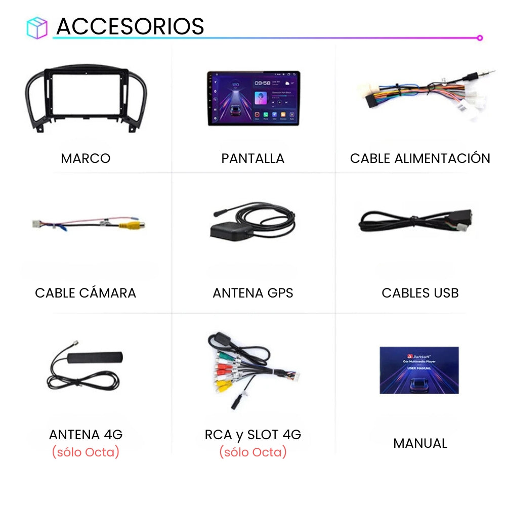 Android Auto Radio Carplay Nissan Juke YF15 2010-2014