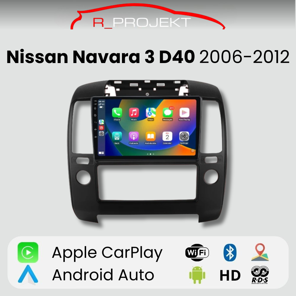 Android Auto Radio Carplay Nissan Navara 3 D40 2006-2012