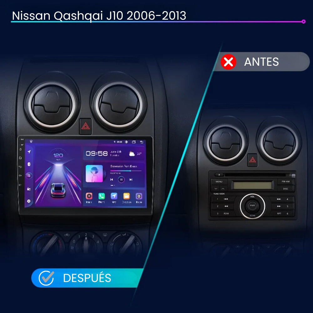 Android Auto Radio Carplay Nissan Qashqai J10 2006 - 2013