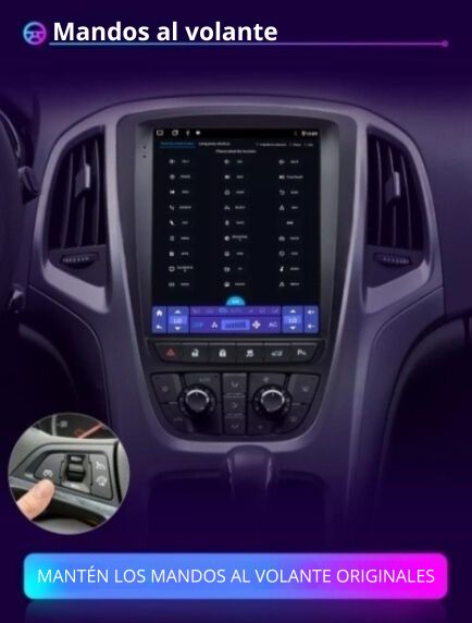 Radio Android Auto Carplay 10" Opel Astra J 2009-2015