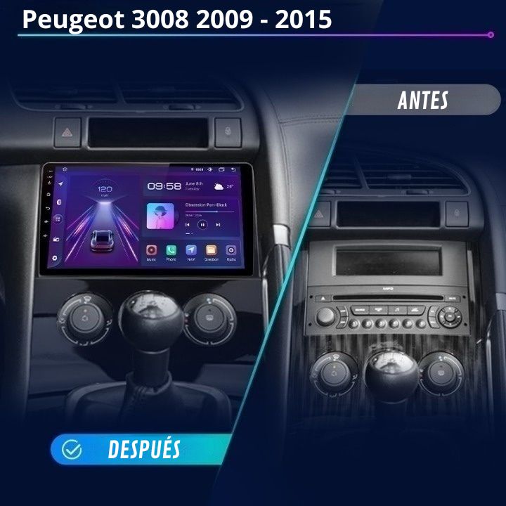 Android Autoradio Carplay Peugeot 3008 2009-2015