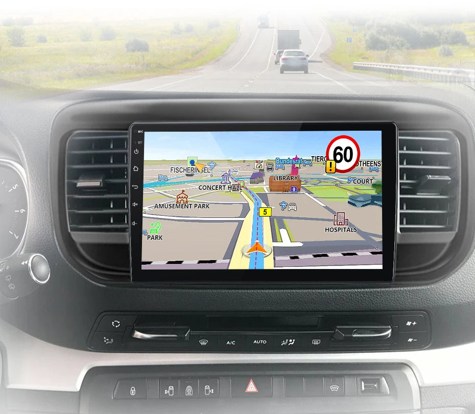 Android Auto Radio Carplay Peugeot Expert 3 Citroen Jumpy 3 SpaceTourer 2016 - 2021