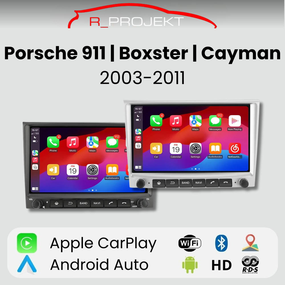 Android Auto Radio Carplay Porsche 911 (997) Cayman Boxster (987) 2003-2011