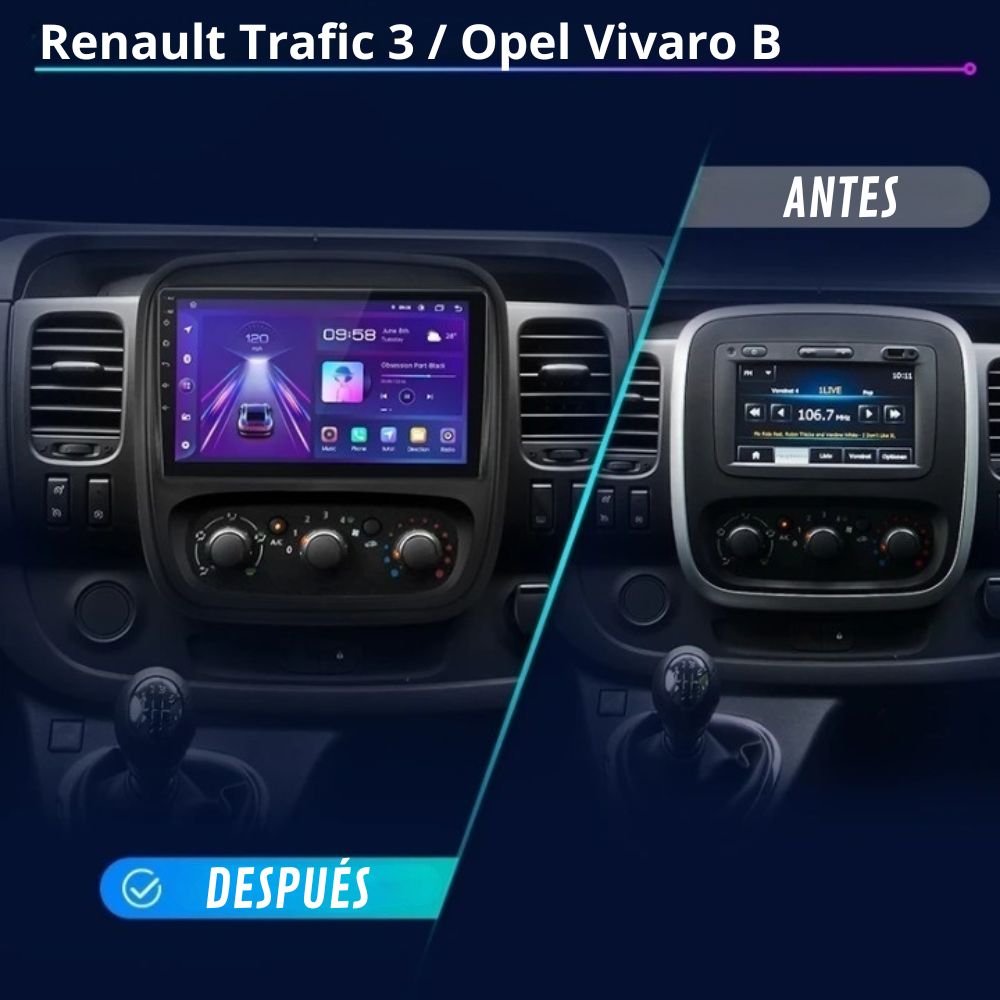 Radio Android Auto Carplay Renault Trafic 3 2014-2021 Opel Vivaro B 2014-2018