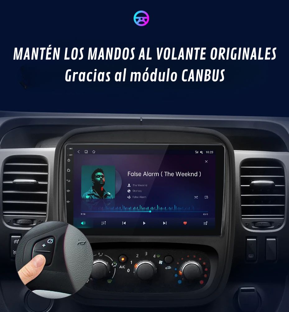 Radio Android Auto Carplay Renault Trafic 3 2014-2021 Opel Vivaro B 2014-2018