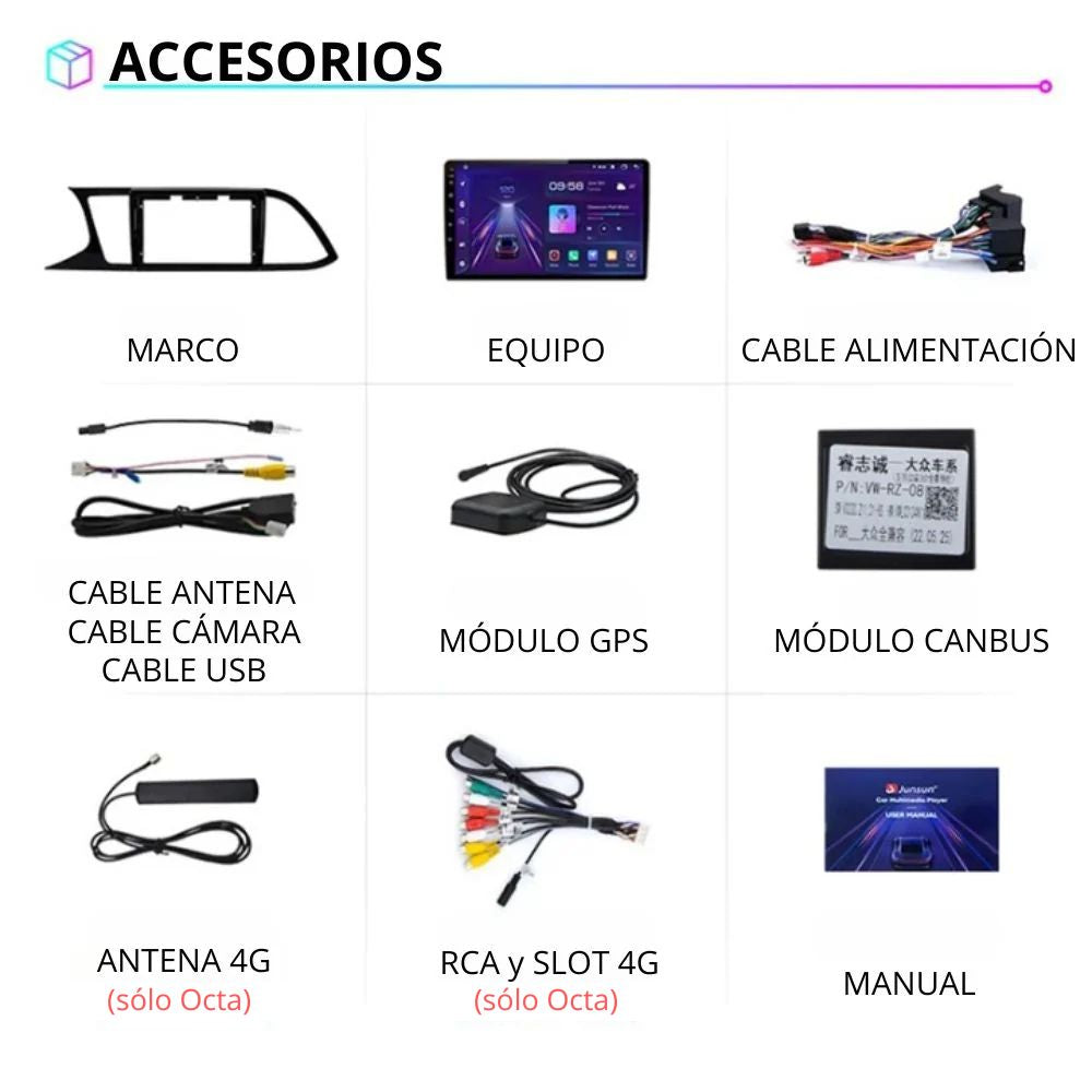 Radio Android Auto Carplay Seat Leon MK3 5F 2012 - 2020