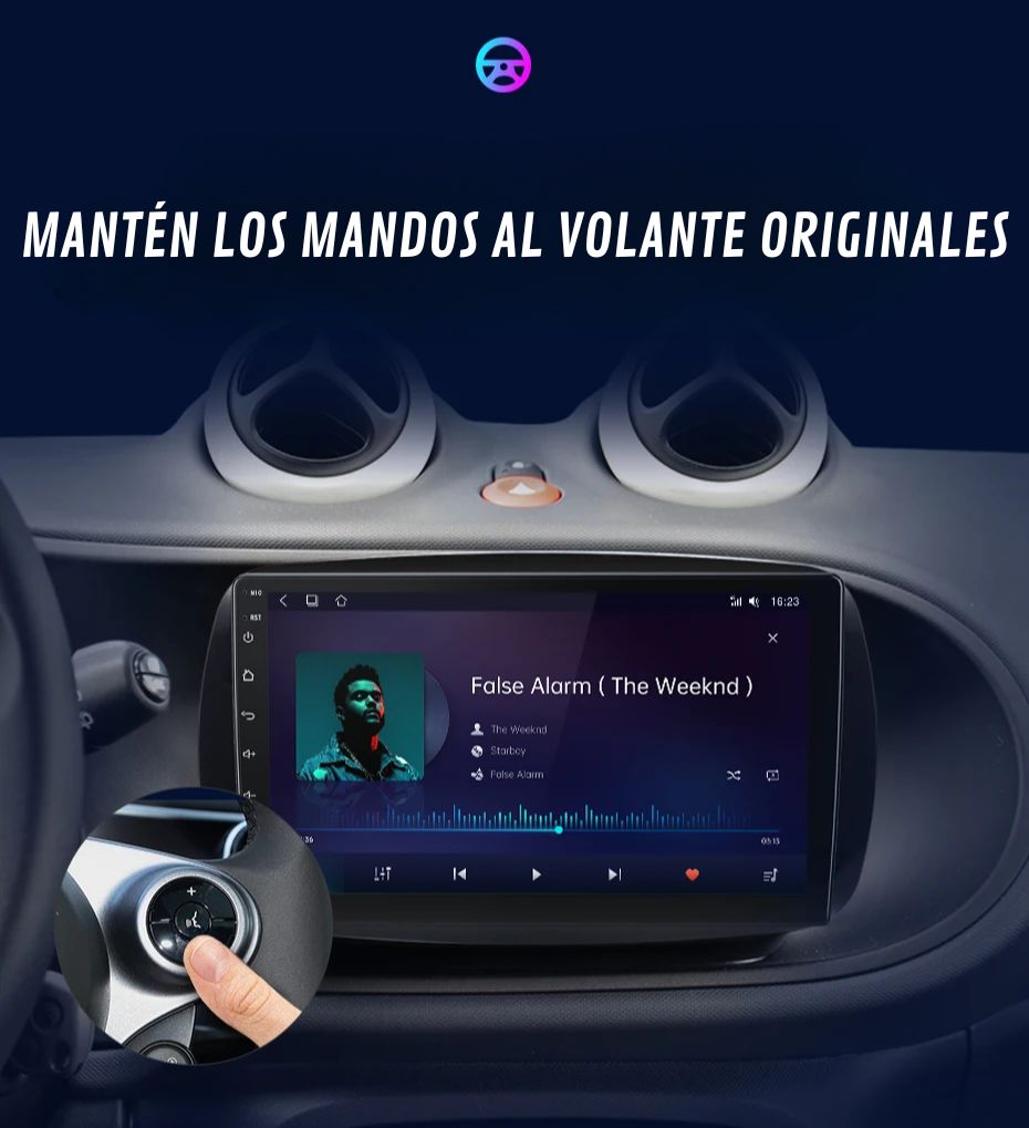 Android Auto Radio Carplay Smart ForTwo / ForFour 2014-2020