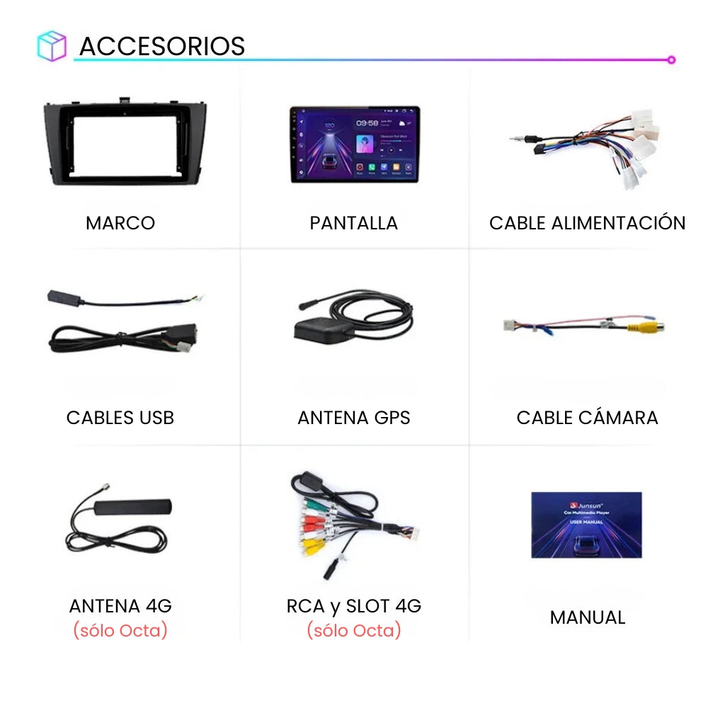 Android Autoradio Carplay Toyota Avensis 2008-2015