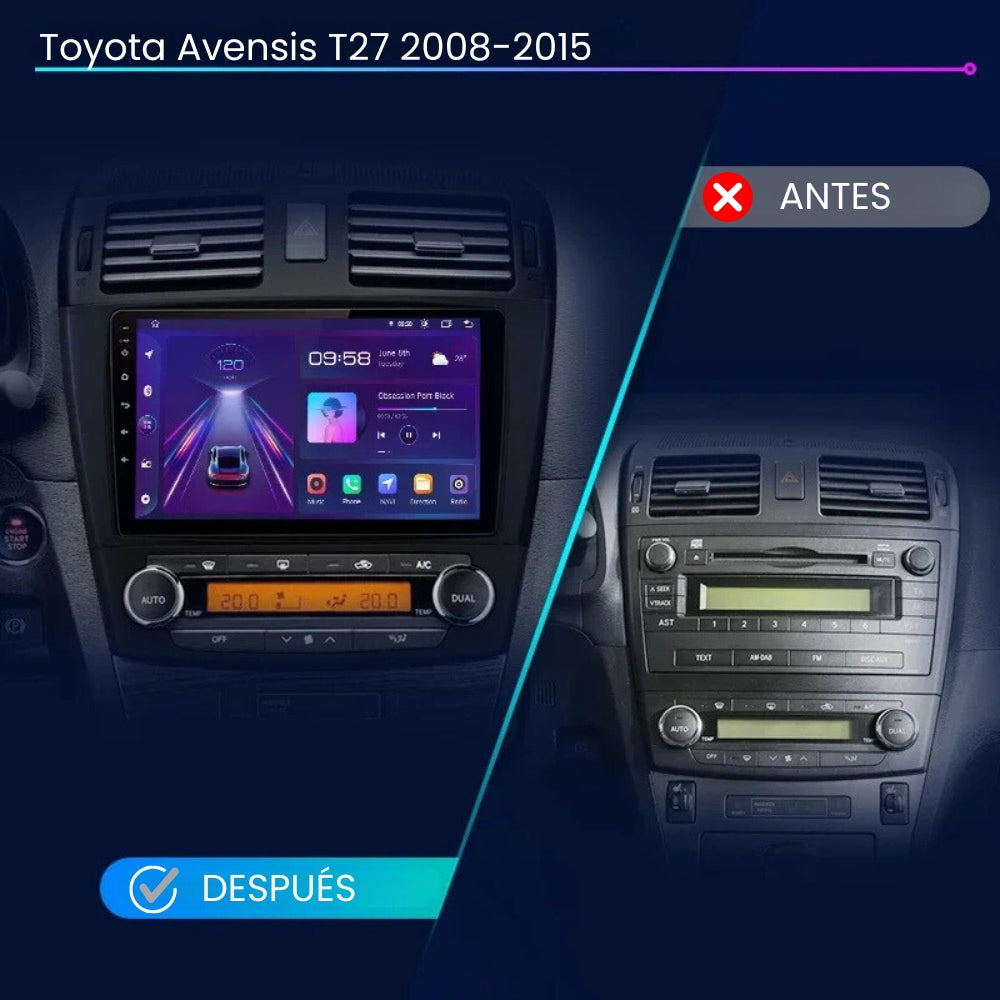 Android Autoradio Carplay Toyota Avensis 2008-2015