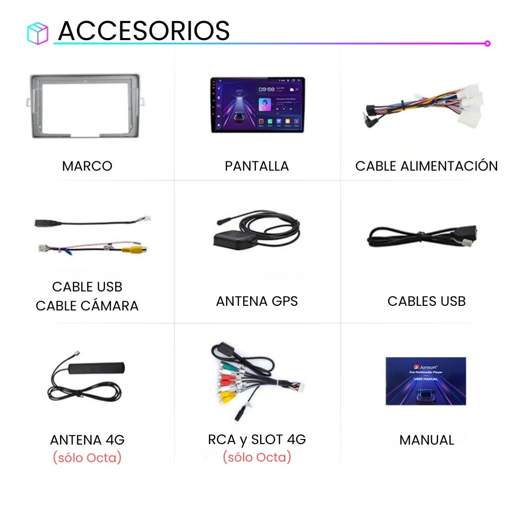 Android Autoradio Carplay Toyota Corolla Verso 2009 - 2018