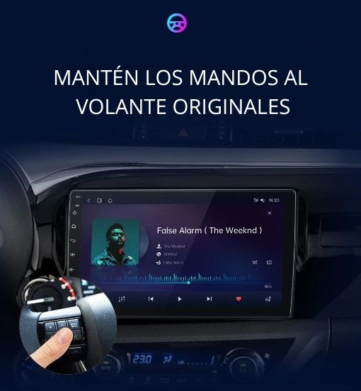 Radio Android Auto Carplay Toyota Hilux 2015 - 2020 RProjekt