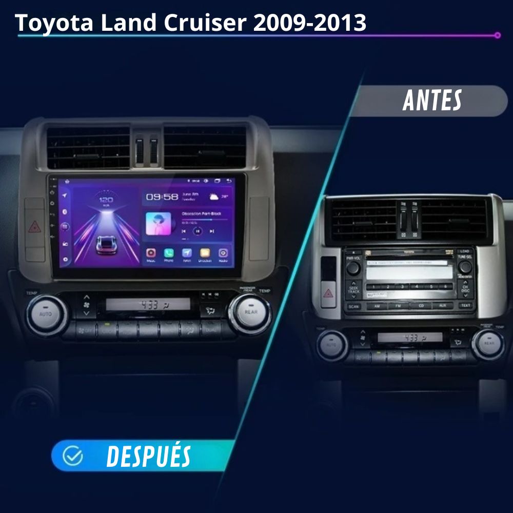 Android Autoradio Carplay Toyota Land Cruiser 2009 - 2013