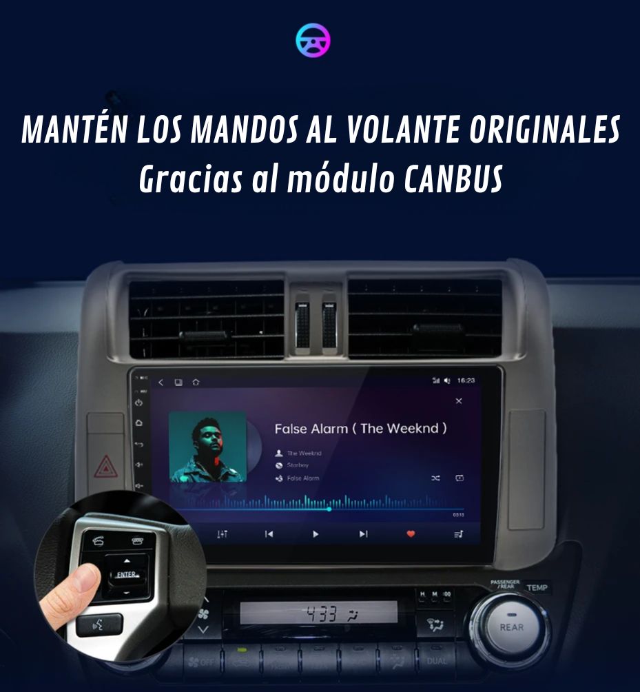 Android Autoradio Carplay Toyota Land Cruiser 2009 - 2013