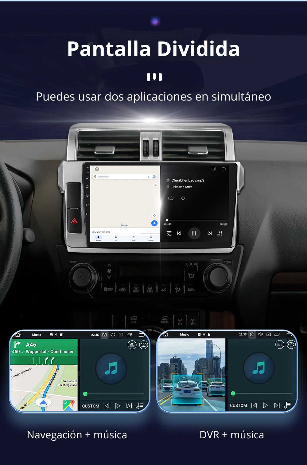 Android Autoradio Carplay Toyota Land Cruiser 2013-2017