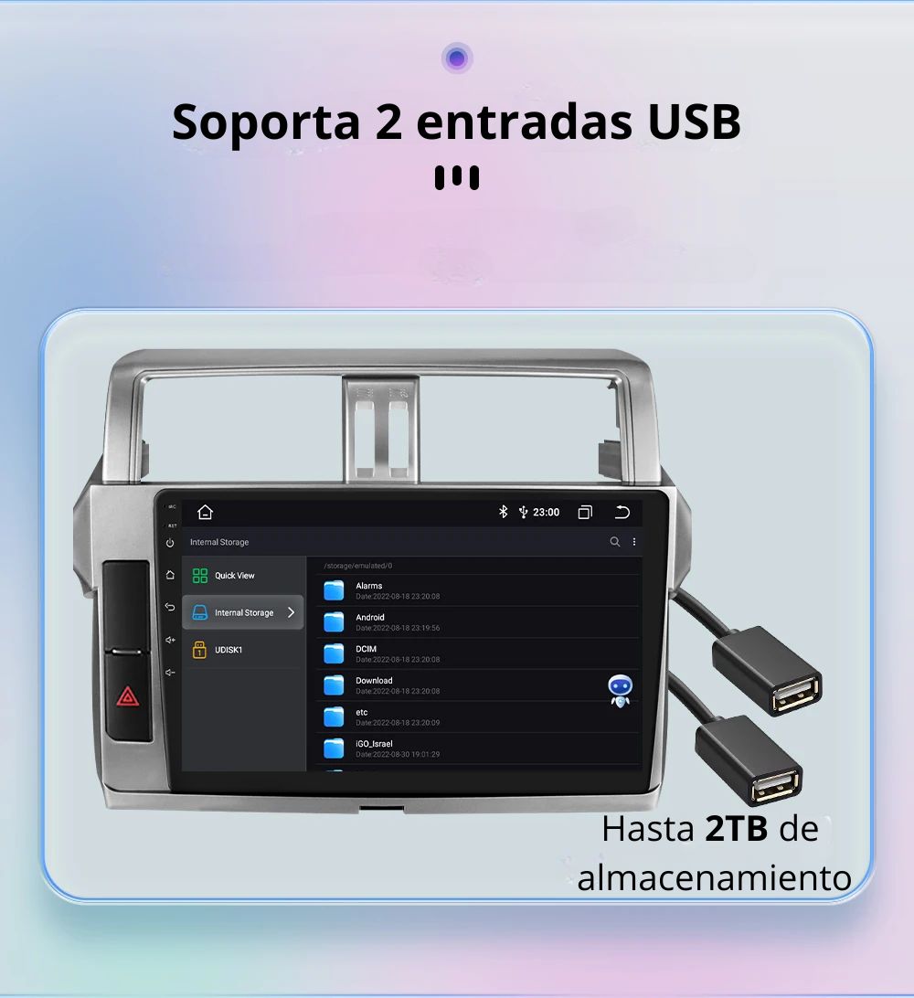 Android Autoradio Carplay Toyota Land Cruiser 2013-2017