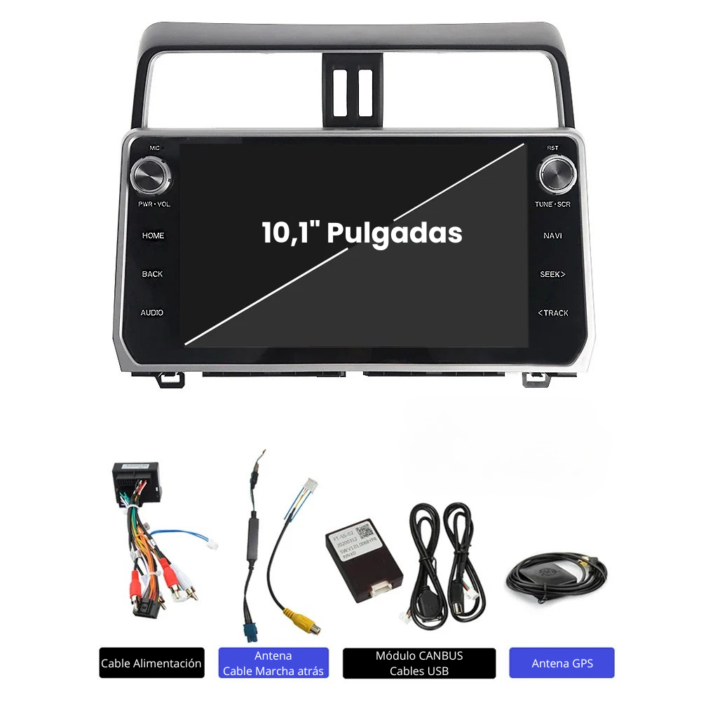 Android Autoradio Carplay Toyota Land Cruiser 2018-2023