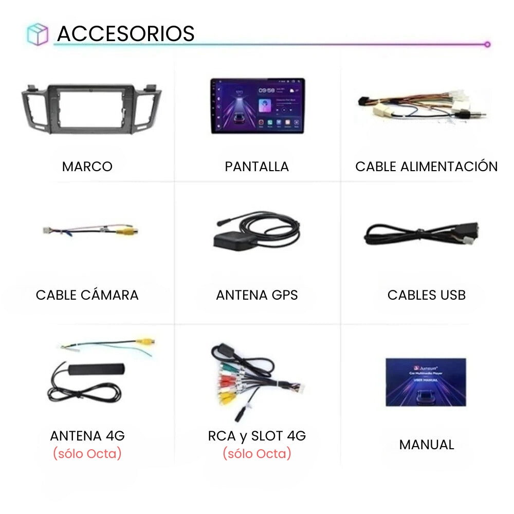 Android Autoradio Carplay Toyota RAV4 RAV 4 2012 - 2018