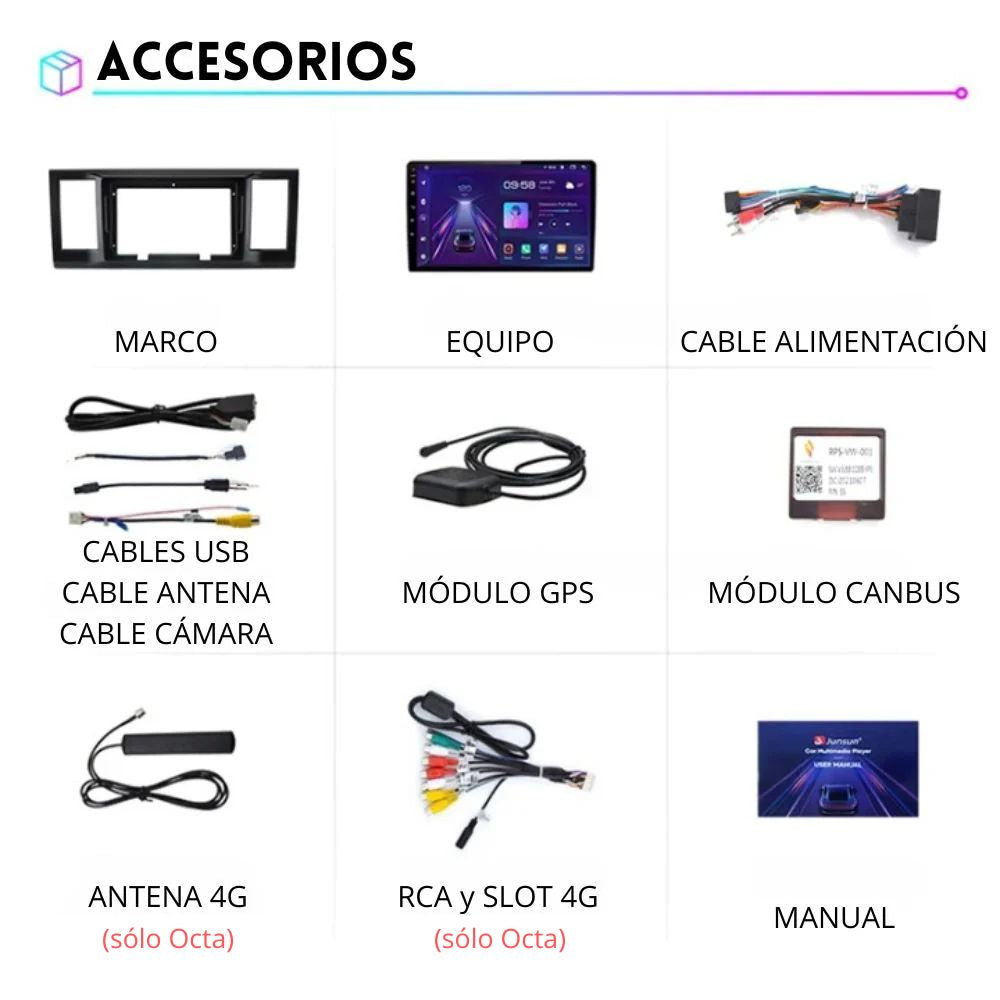 Android Auto Radio Carplay Volkswagen Caravelle 2015-2020