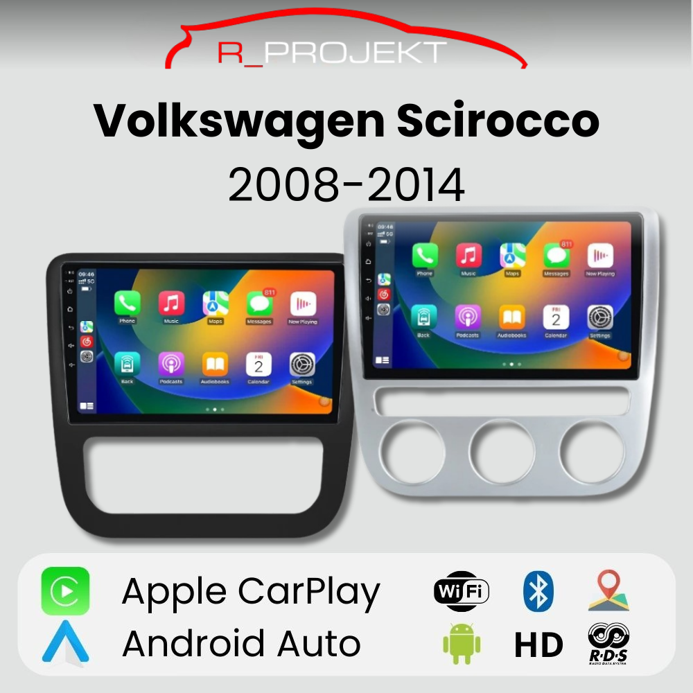 Android Auto Radio Carplay Volkswagen Scirocco 2008-2014