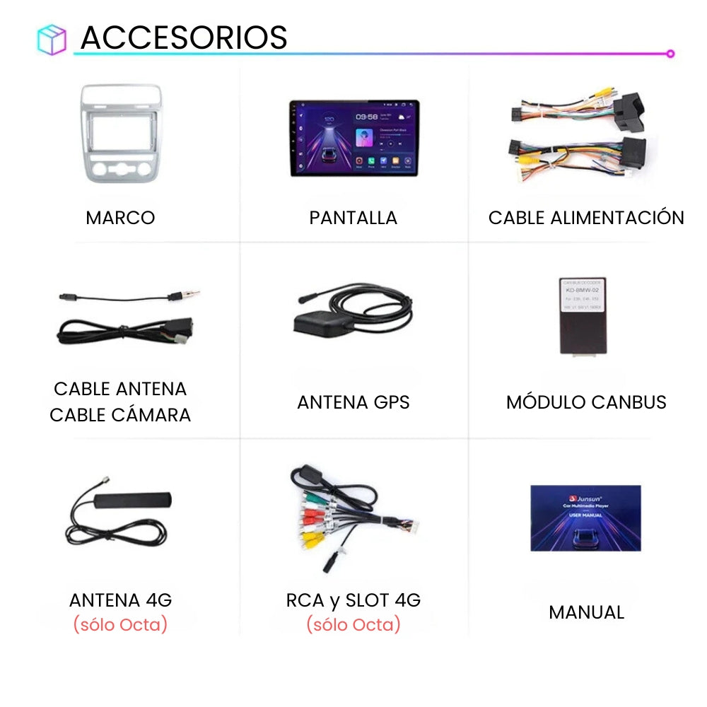 Android Auto Radio Carplay Volkswagen Scirocco 2014-