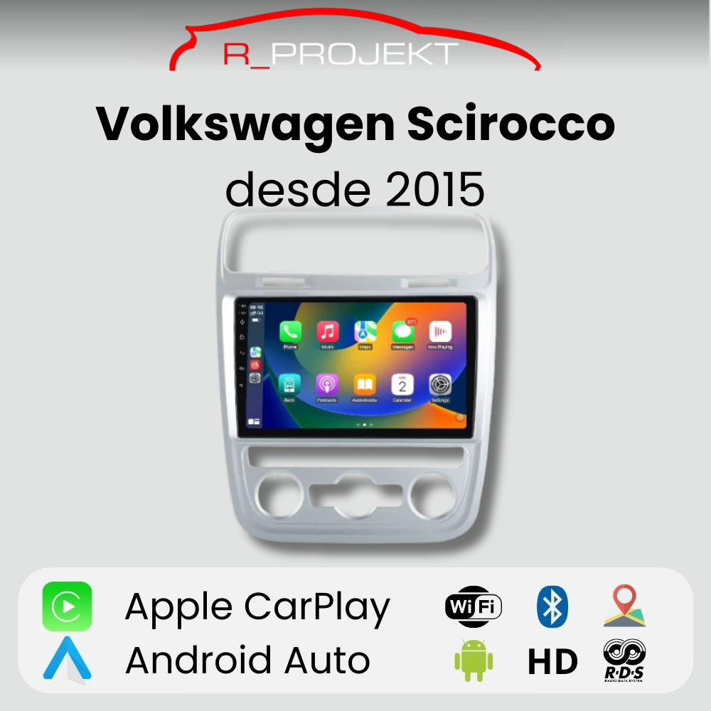 Android Auto Radio Carplay Volkswagen Scirocco 2014-