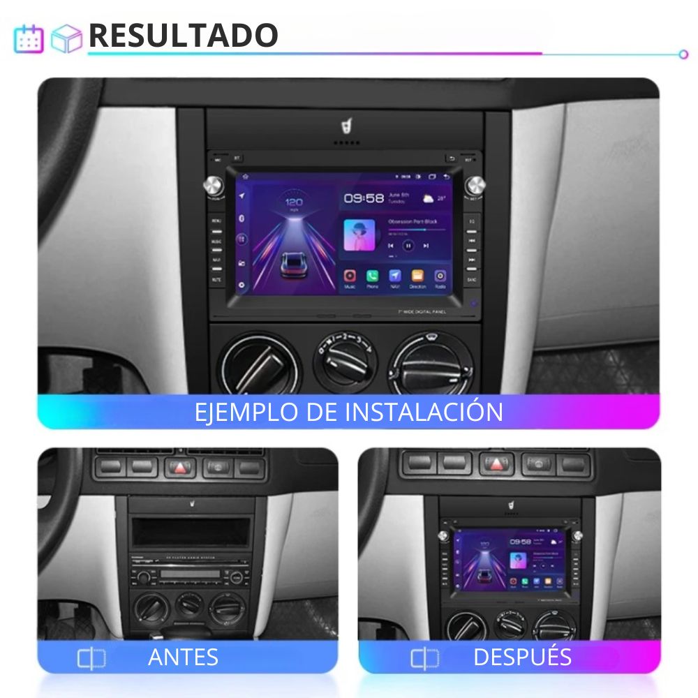 Radio Android Auto Carplay Volkswagen Seat Skoda Golf 4 Passat Polo Transporter T5 Multivan RProjekt