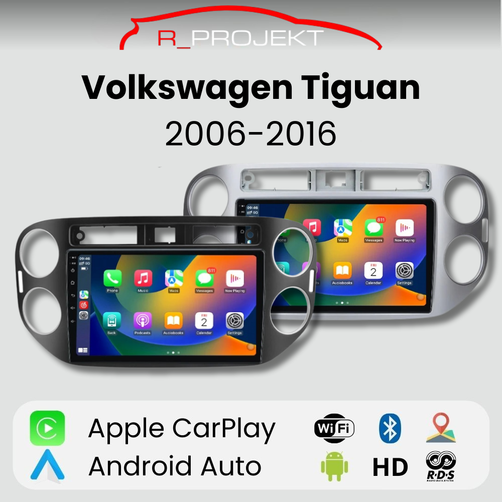 Android Auto Radio Carplay Volkswagen Tiguan 2006-2016