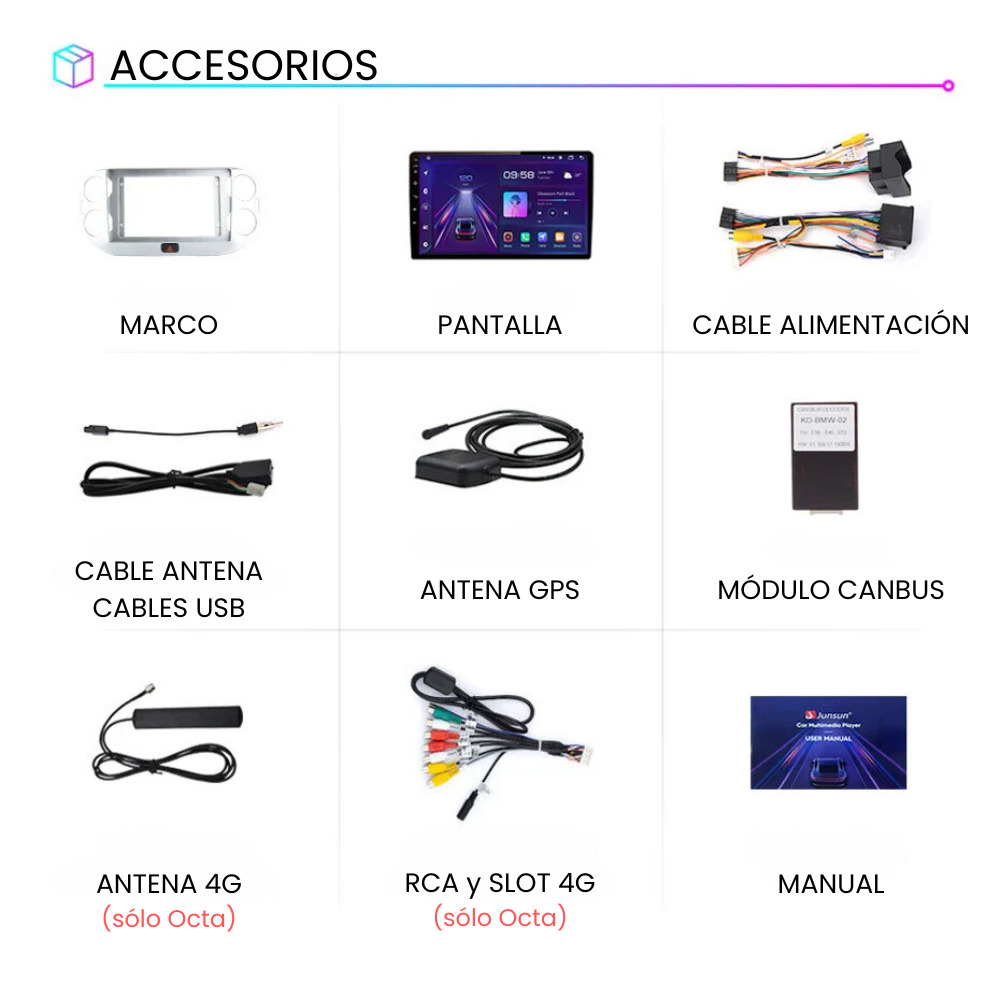 Android Auto Radio Carplay Volkswagen Tiguan 2006-2016