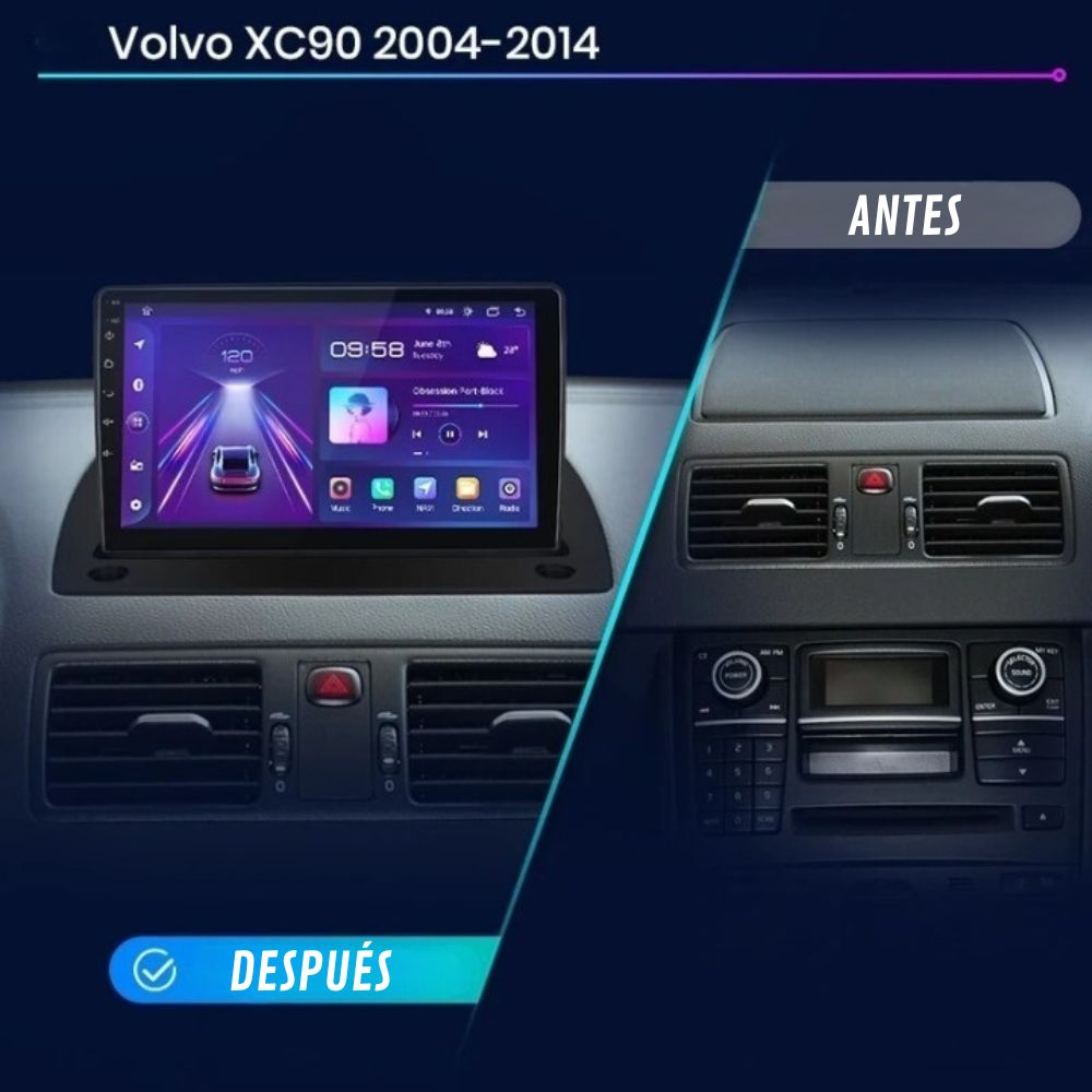 Radio Android Auto Carplay Volvo XC90 2004 - 2014