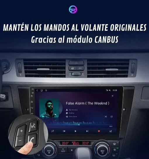 Pantalla Android Auto Carplay BMW Serie 1 E81 E82 E87 E88