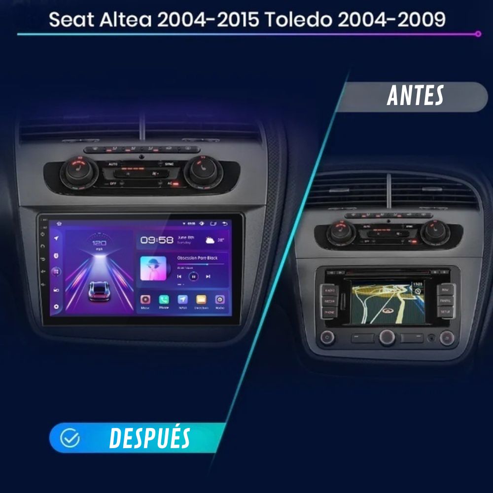 Radio Android Auto Carplay Seat Altea 2004-2015 Seat Toledo 2004-2009